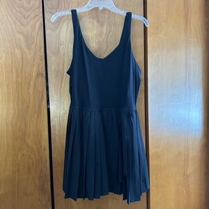 OFFLINE By Aerie Tiebreaker pleated black athletic tennis dress size XL